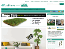 Tablet Screenshot of giftsandplants.co.uk